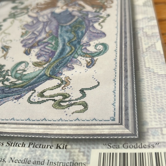 Joan Elliot Sea Goddess Full Cross Stitch Kit - Picture 3 of 4